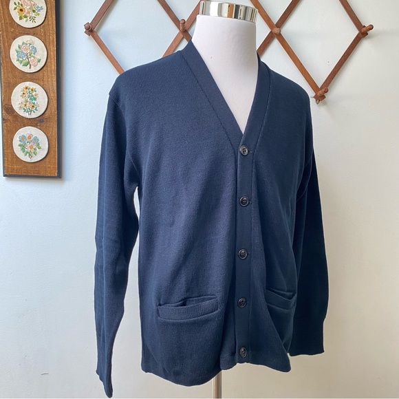 Vintage 90s Dad Grandpa Cardigan Sweater - Picture 10 of 14